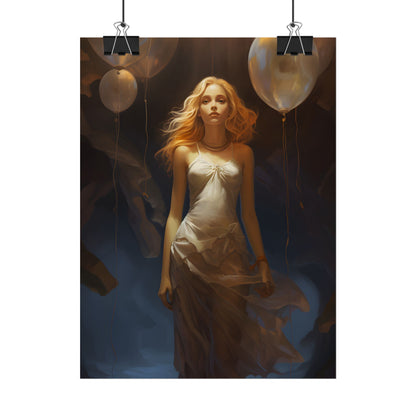 Candid Moment: Person in Nature, Lost in Thought - Poster