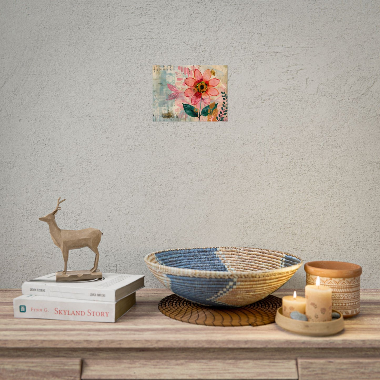 Blooming Growth: Whimsical Flower Art - Poster