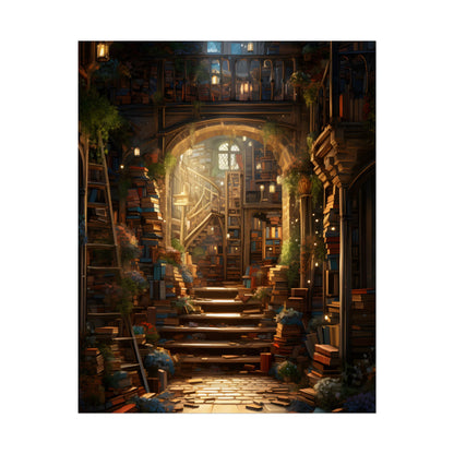 Magical Bookshop: Cozy Artwork of a Charming Bookshop - Poster