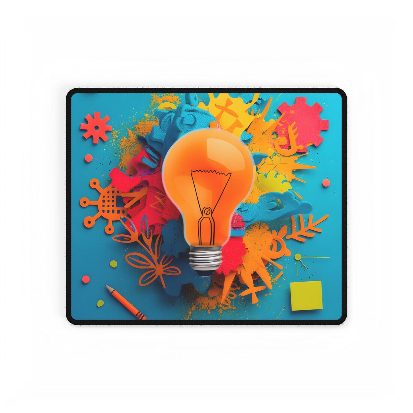 Vibrant Growth Mindset: Inspiring Artwork for Motivation - Desk Mat