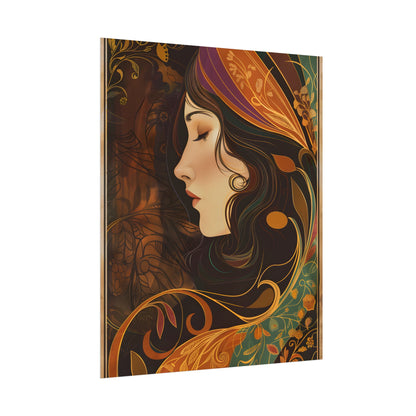 Vintage Art Nouveau Poster: Elegant Design - Poster