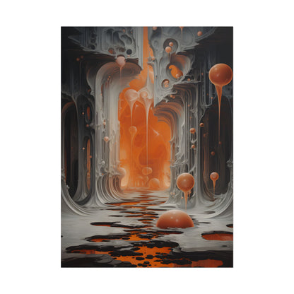 Surreal Fantasy: Tears in Reality with Portals Digital Art - Poster