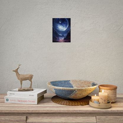 Cosmic Encounter: Black Hole Space Art - Poster