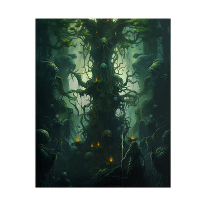 Mystical Forest Guardians: Ancient Tree Spirits Unite - Poster