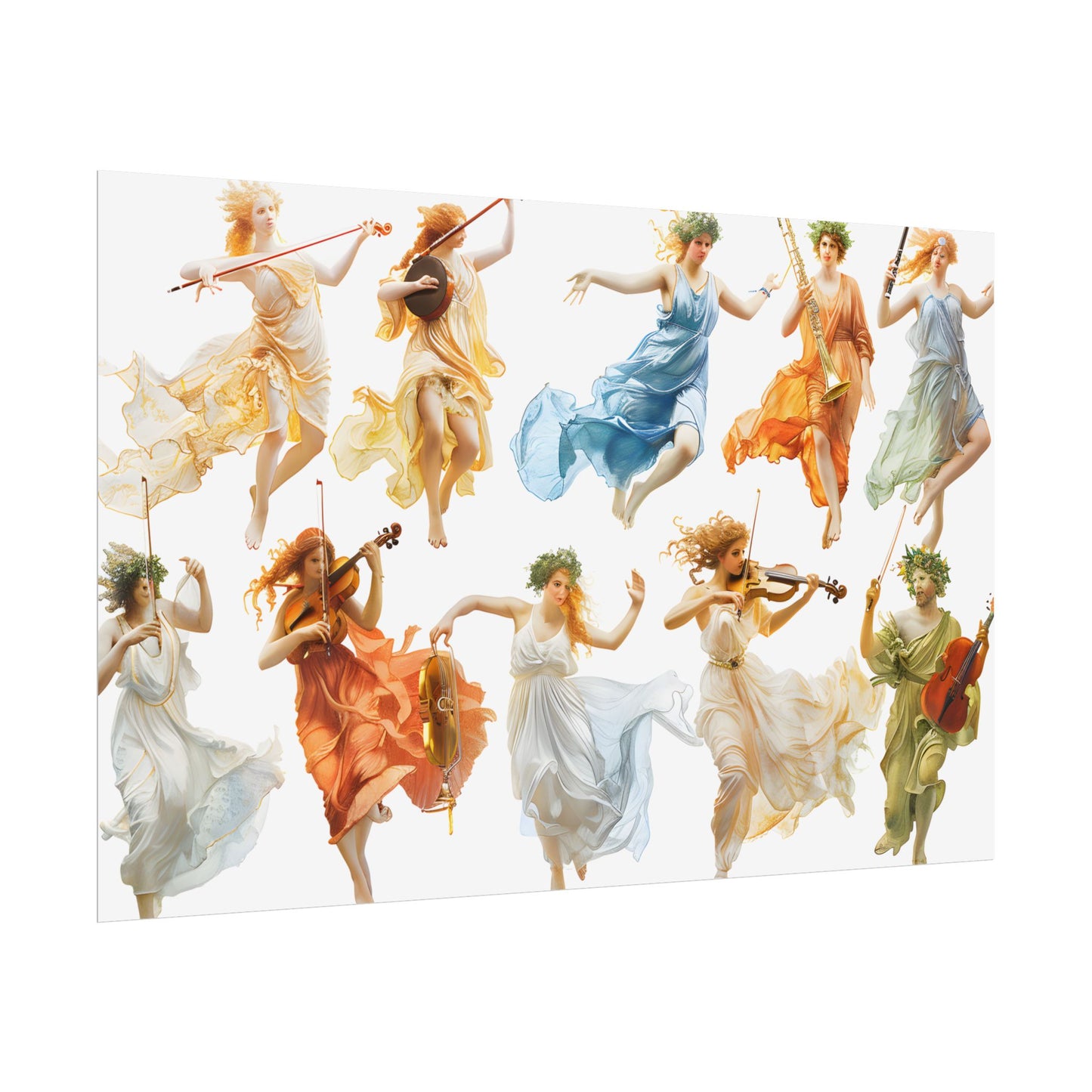 Ethereal Goddesses of Greece: Athena to Nemesis Artwork - Poster
