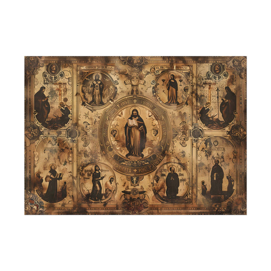 Vintage-Inspired Poster: A Biblical Scene's Gentle Hues - Poster