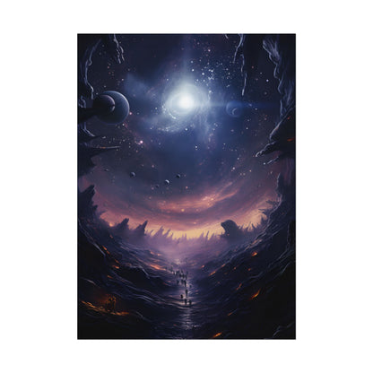 Black Hole Cosmic Art: A Planetary Masterpiece - Poster