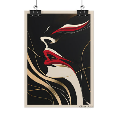 Elegant Art Nouveau Peacock: Timeless Vintage Beauty - Poster