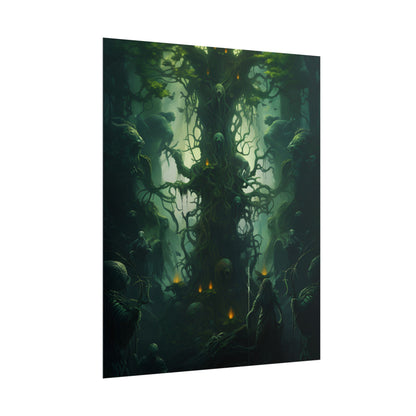 Mystical Forest Guardians: Ancient Tree Spirits Unite - Poster