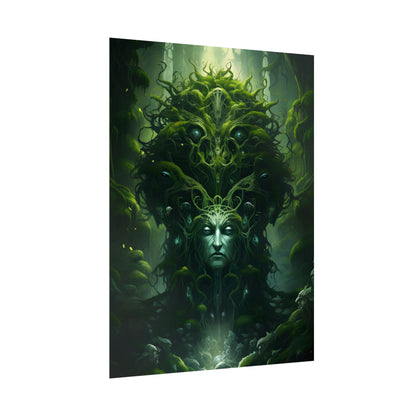 Mystical Forest Guardians: Ancient Tree Spirits Ethereal Artwork - Poster