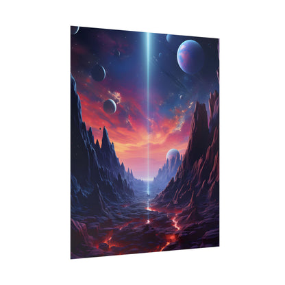 Black Hole Odyssey: A Massive Planet in Space - Poster
