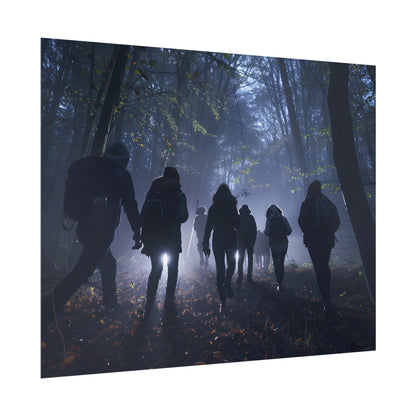 Mysterious Forest Adventure: Exploring with Courage - Poster