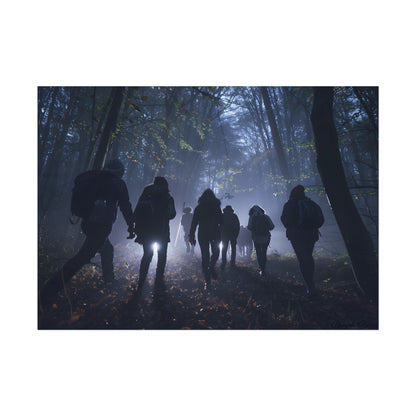 Mysterious Forest Adventure: Exploring with Courage - Poster