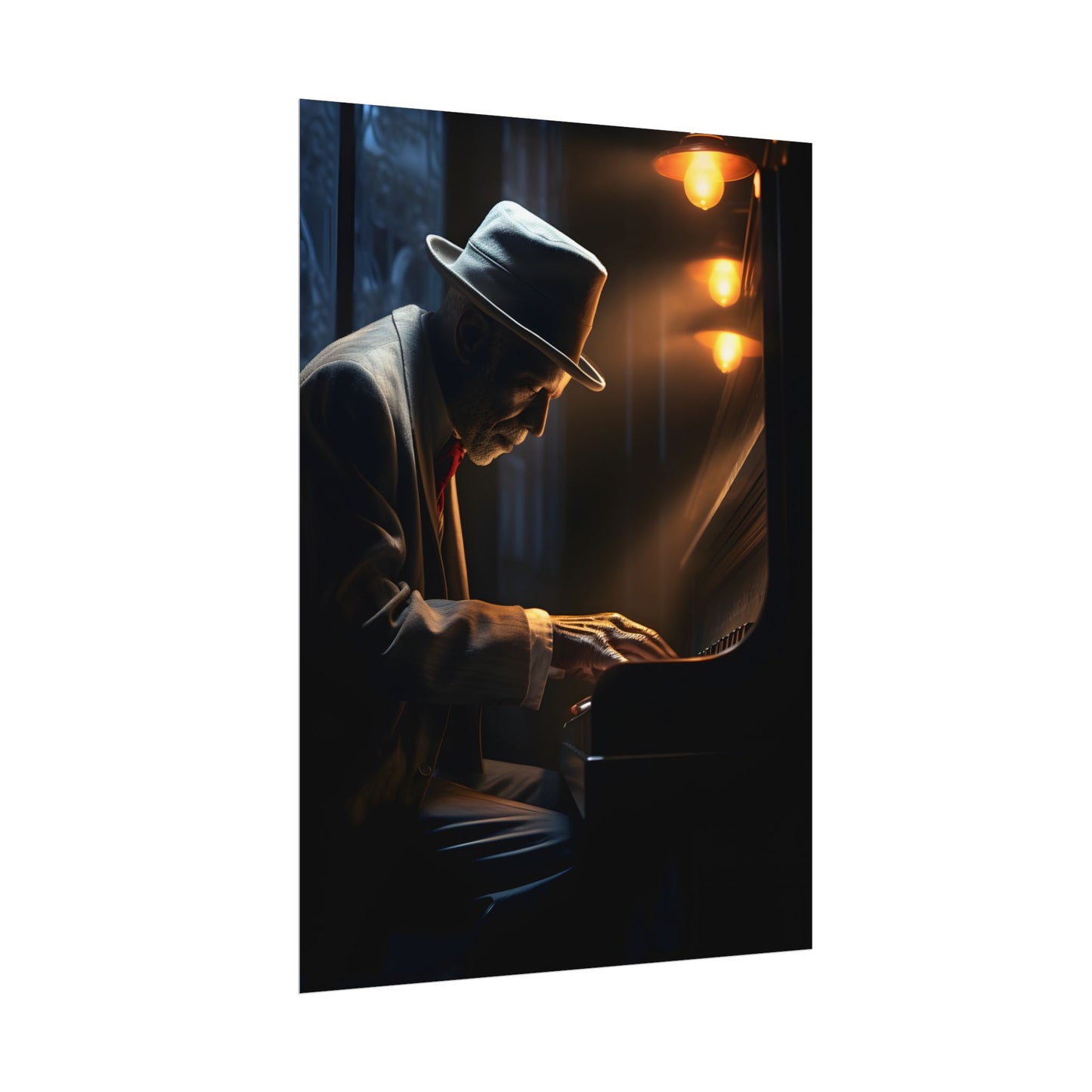 Intricate Piano Moment: Reflections of a Musician - Poster