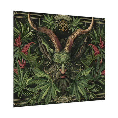 Victorian Devil: Dark Ominous Illustration - Poster