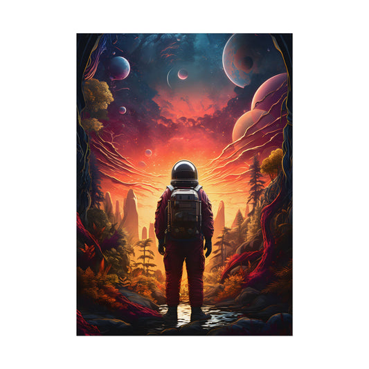 Futuristic Wilderness Explorer: Solo Sci-Fi Odyssey - Poster