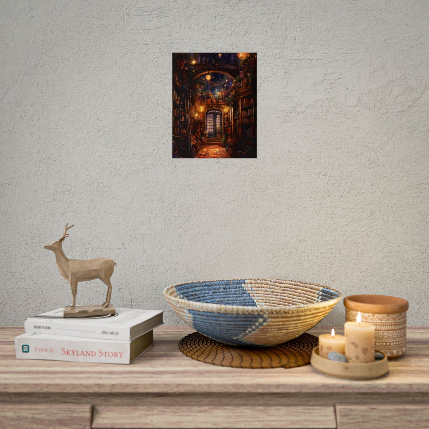 Magical Bookshop: Cozy Charming Bookstore Art - Poster