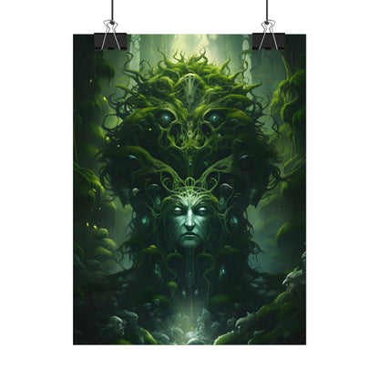Mystical Forest Guardians: Ancient Tree Spirits Ethereal Artwork - Poster
