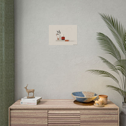Minimalist Electronic Device: Bold Modern Art Illustration - Poster