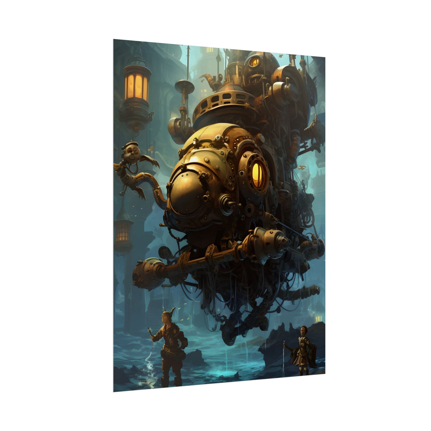 Epic Steampunk Oceanic Adventure: Crew Sets Sail - Poster