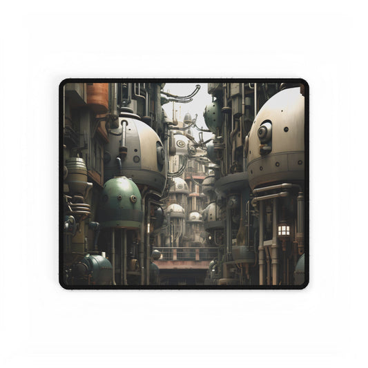 Post-Apocalyptic Steampunk City: Abandoned Metropolis - Desk Mat