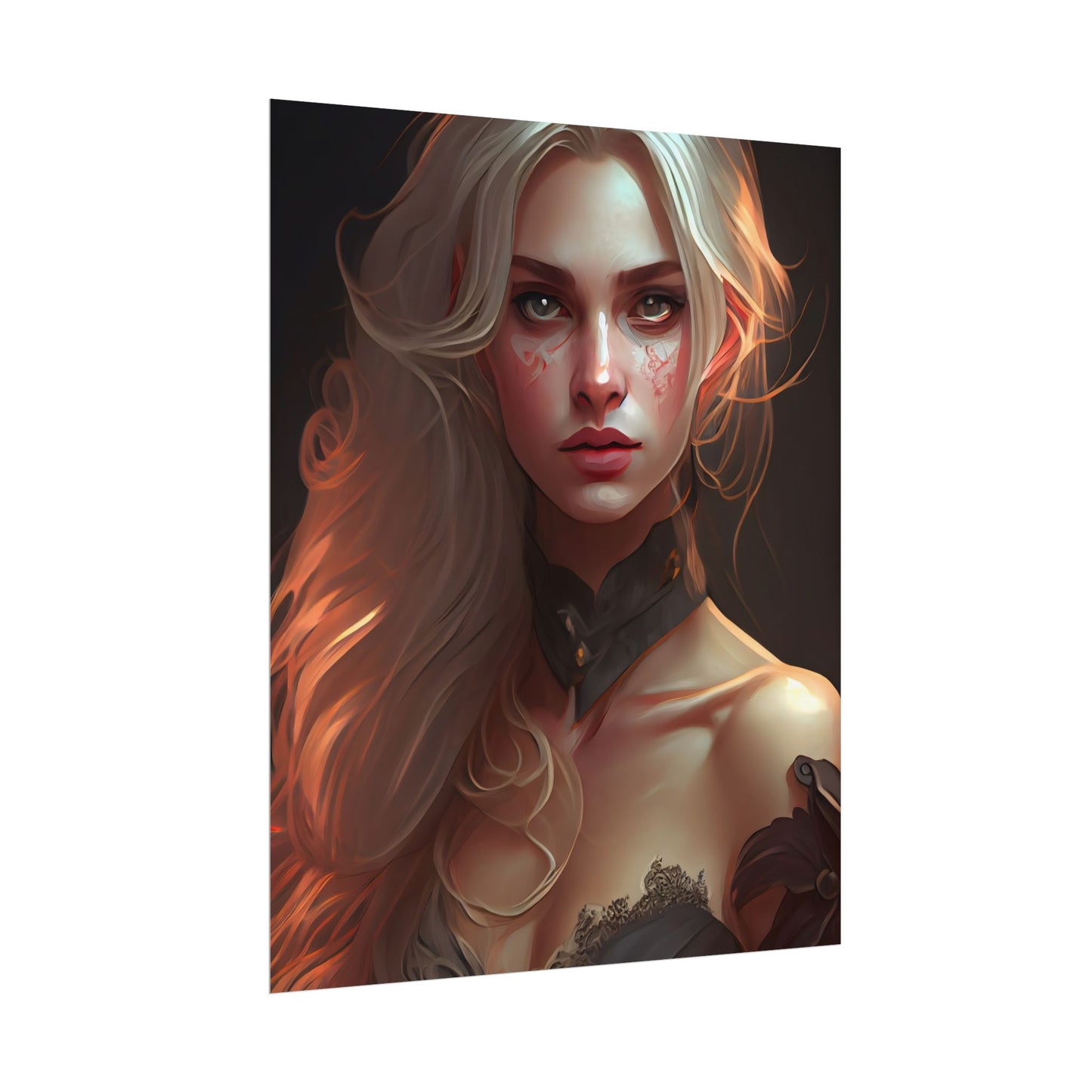 Blonde Beauty: Artistic Portrait of a Woman - Poster