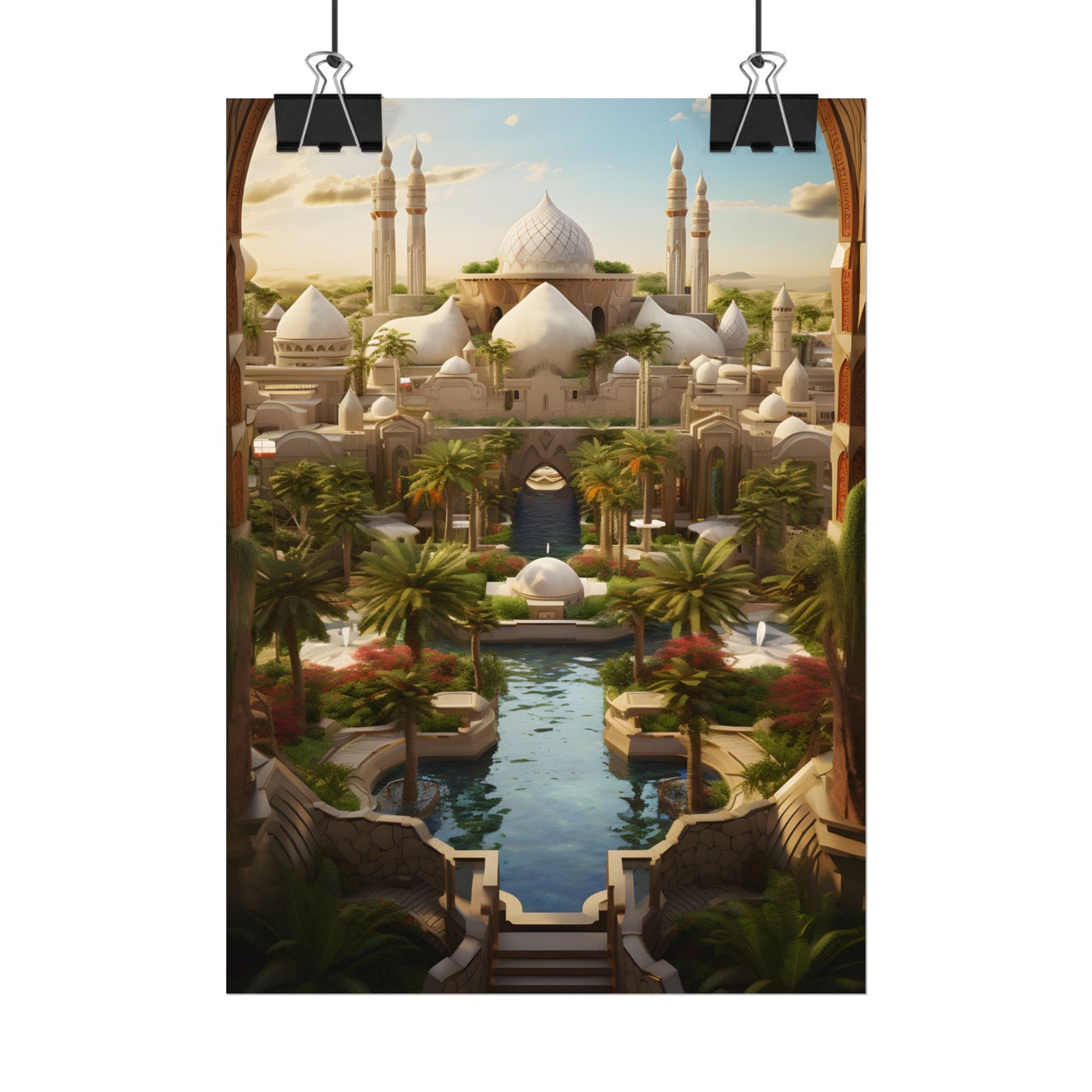 Desert Oasis Dreams: Arabian Nights-Inspired Artwork - Poster