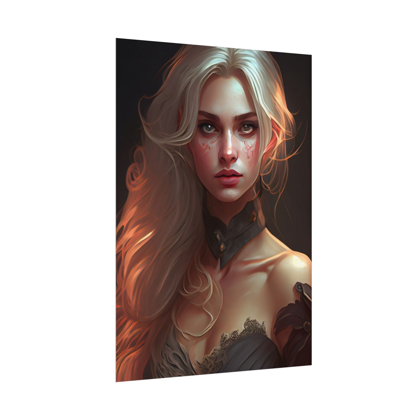 Blonde Beauty: Artistic Portrait of a Woman - Poster