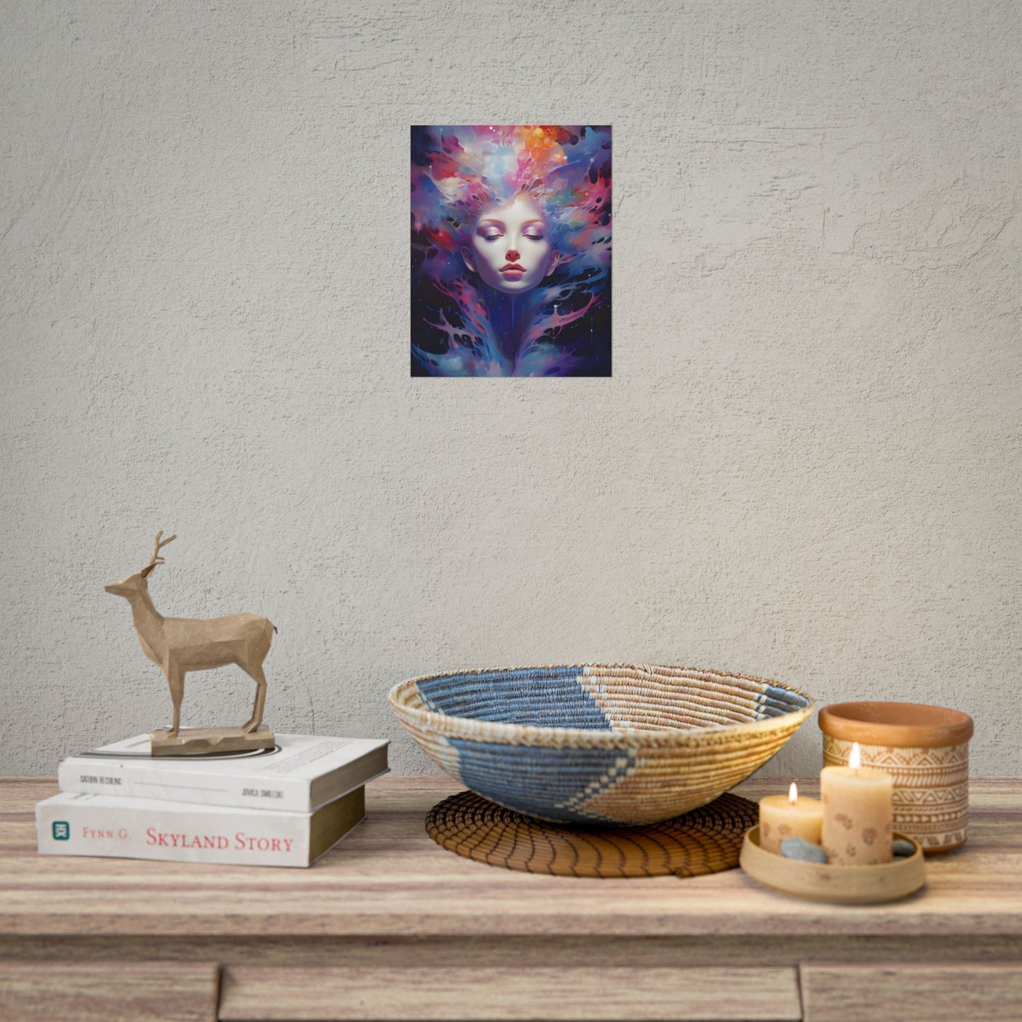 Otherworldly Celestial Dreams: Impressionistic Art Gallery - Poster