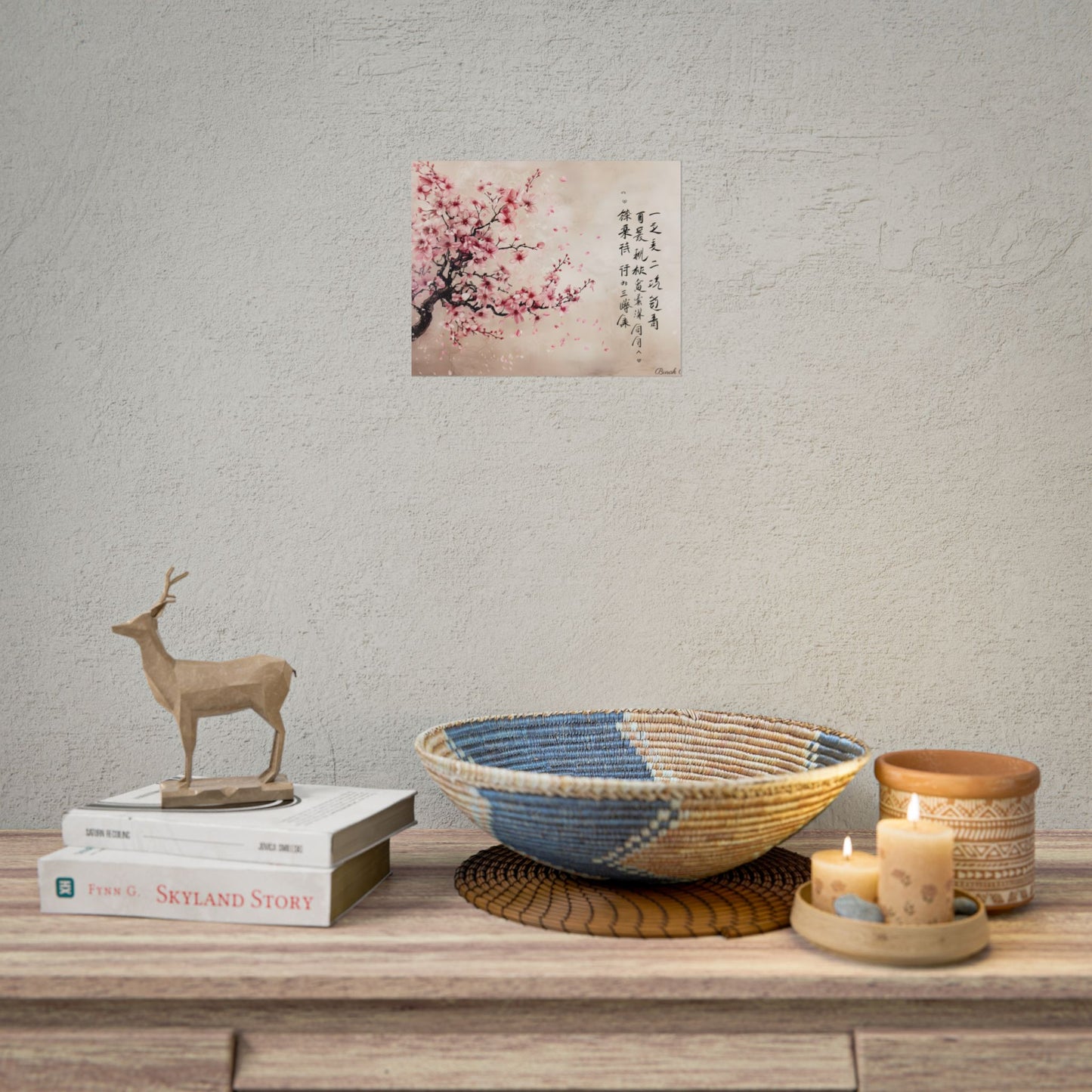 Elegant Cherry Blossom: Japanese Art Photography - Poster