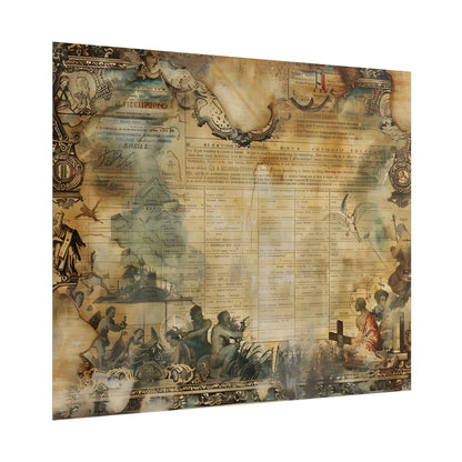Vintage Biblical Scene: Medieval Art Poster - Poster
