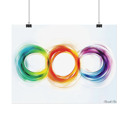 Colorful Swirls: Graphic Art Design - Poster