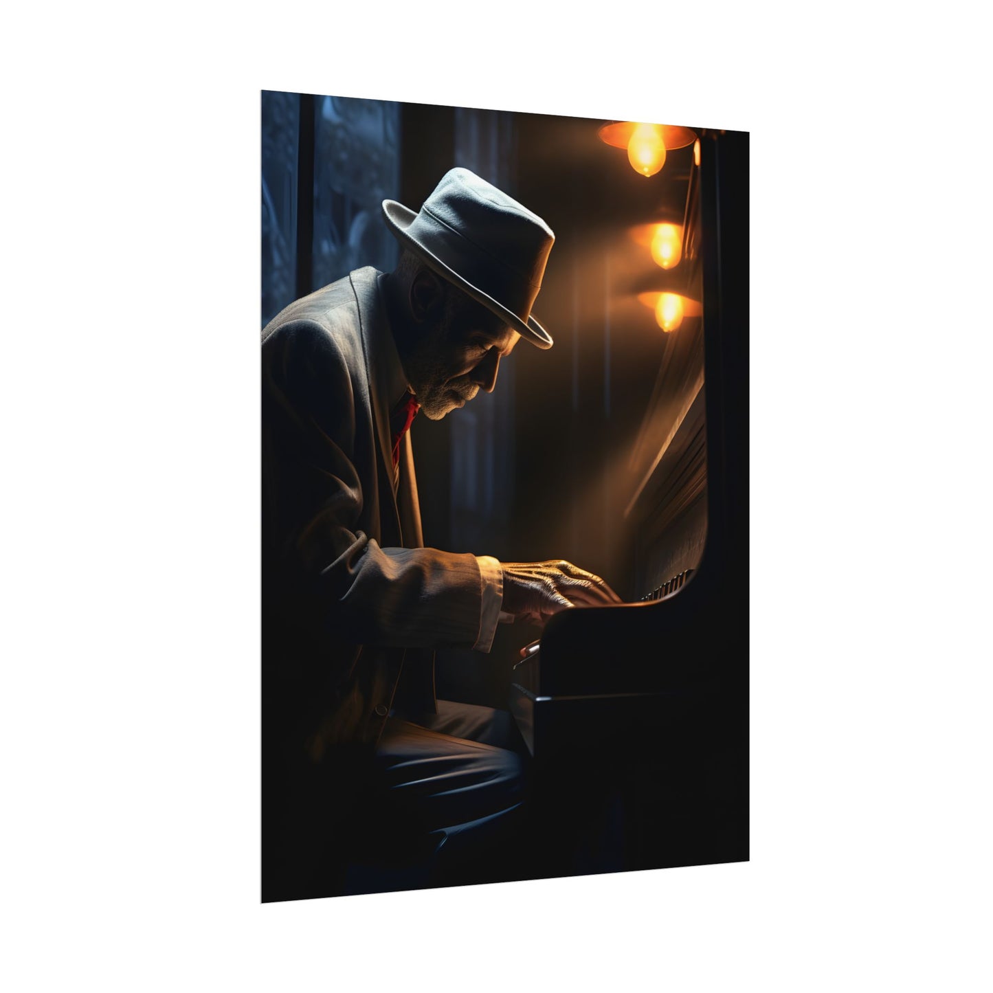 Intricate Piano Moment: Reflections of a Musician - Poster