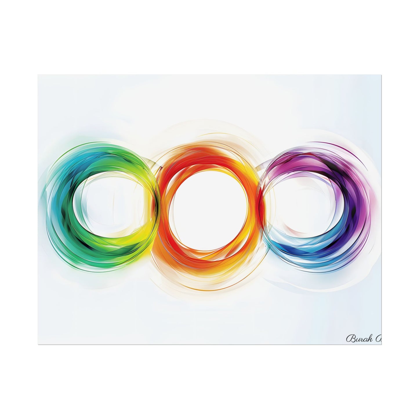 Colorful Swirls: Graphic Art Design - Poster