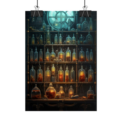 Lab Secrets: A Mysterious Science Experiment Unveiled - Poster