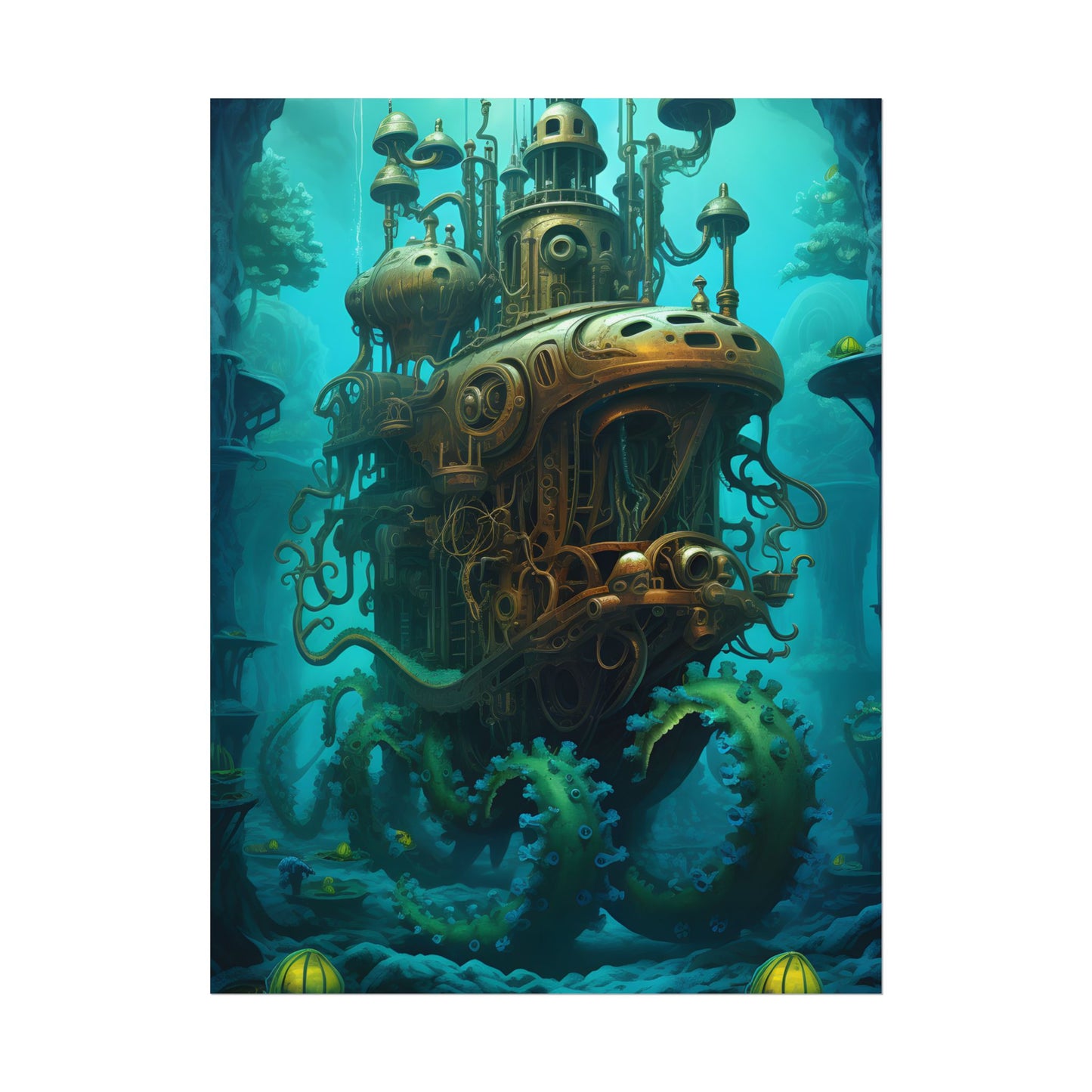 Steampunk Underwater Adventure: Dive into Discovery - Poster