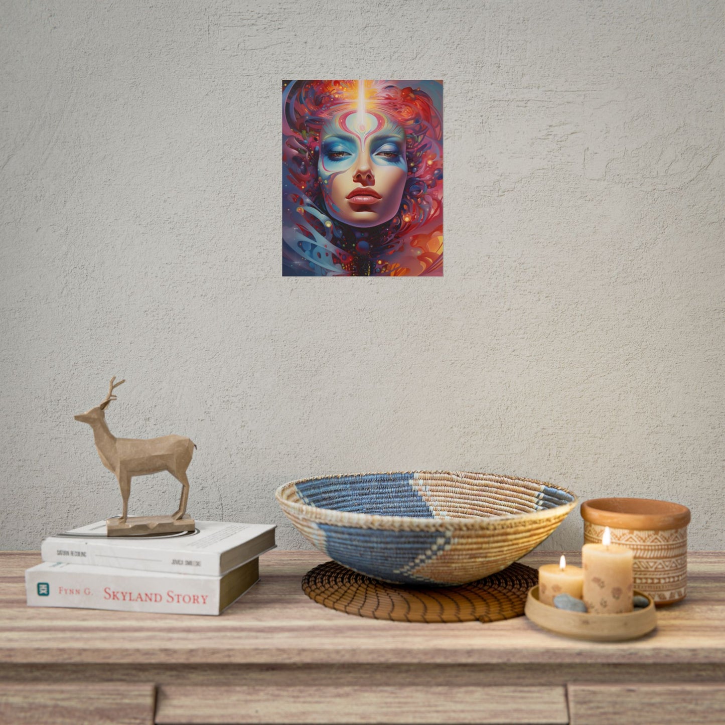 Vibrant Celestial Art Gallery: Wide Angle Shot - Poster
