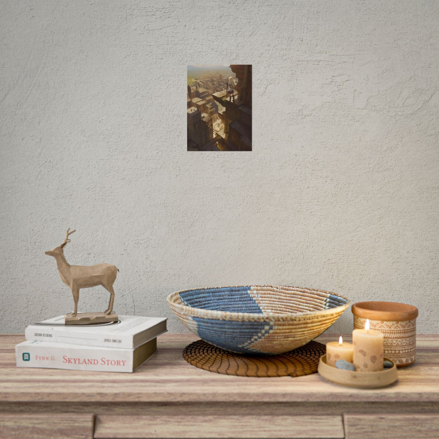 Peaceful Moments: Birds Soar High in Tranquility - Poster