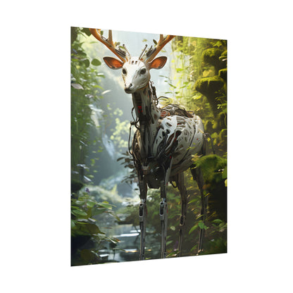 Modern Outdoor Robotic Wildlife Sanctuary: A Unique Artwork of Innovative Design - Poster