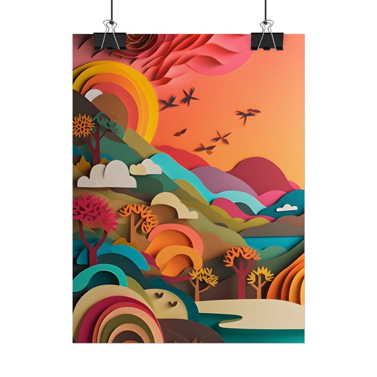European Quilled Artwork: A Masterpiece of Paper Intricacy - Poster