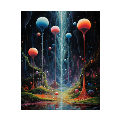 Celestial Dreams: Soft Blue Art Gallery - Poster