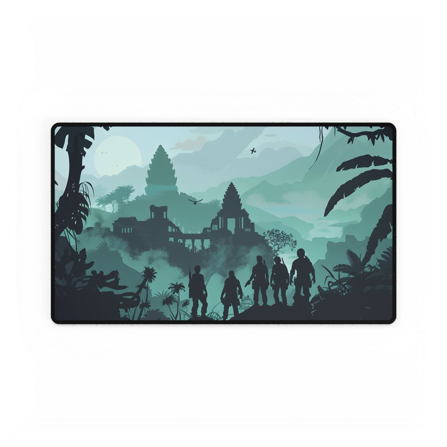 Heroic Night Digital Art: Starry Skies Adventure - Desk Mat
