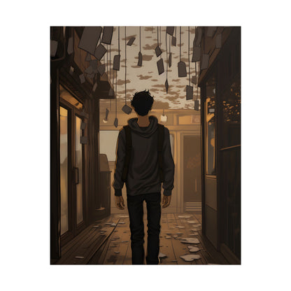 Candid Moment: A Person's Story in an Indoor Setting - Poster