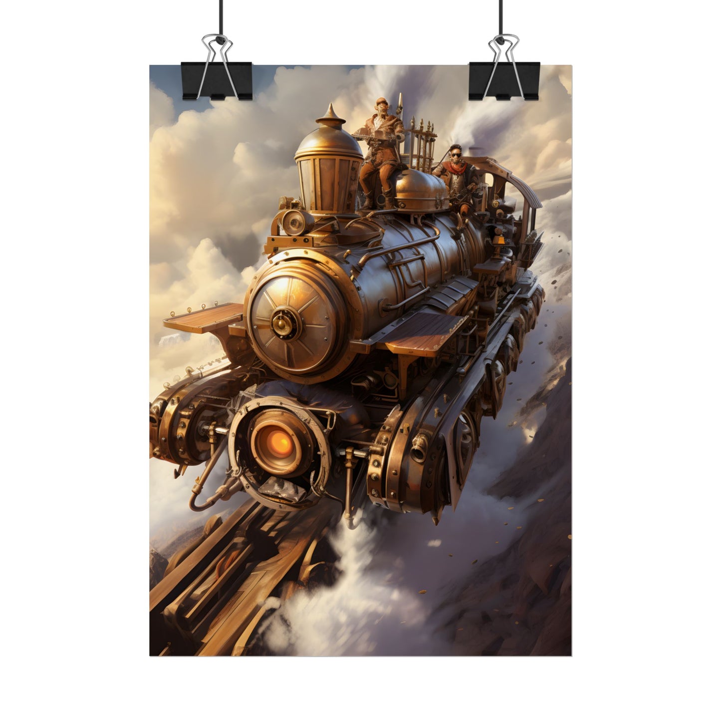 Steampunk Sky Liner Showdown: Thrilling Air Race - Poster