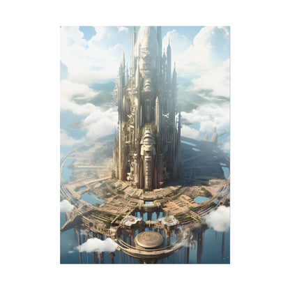 Breathtaking Floating City: Elevated Architecture - Poster