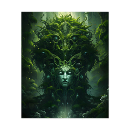 Mystical Forest Guardians: Ancient Tree Spirits Ethereal Artwork - Poster