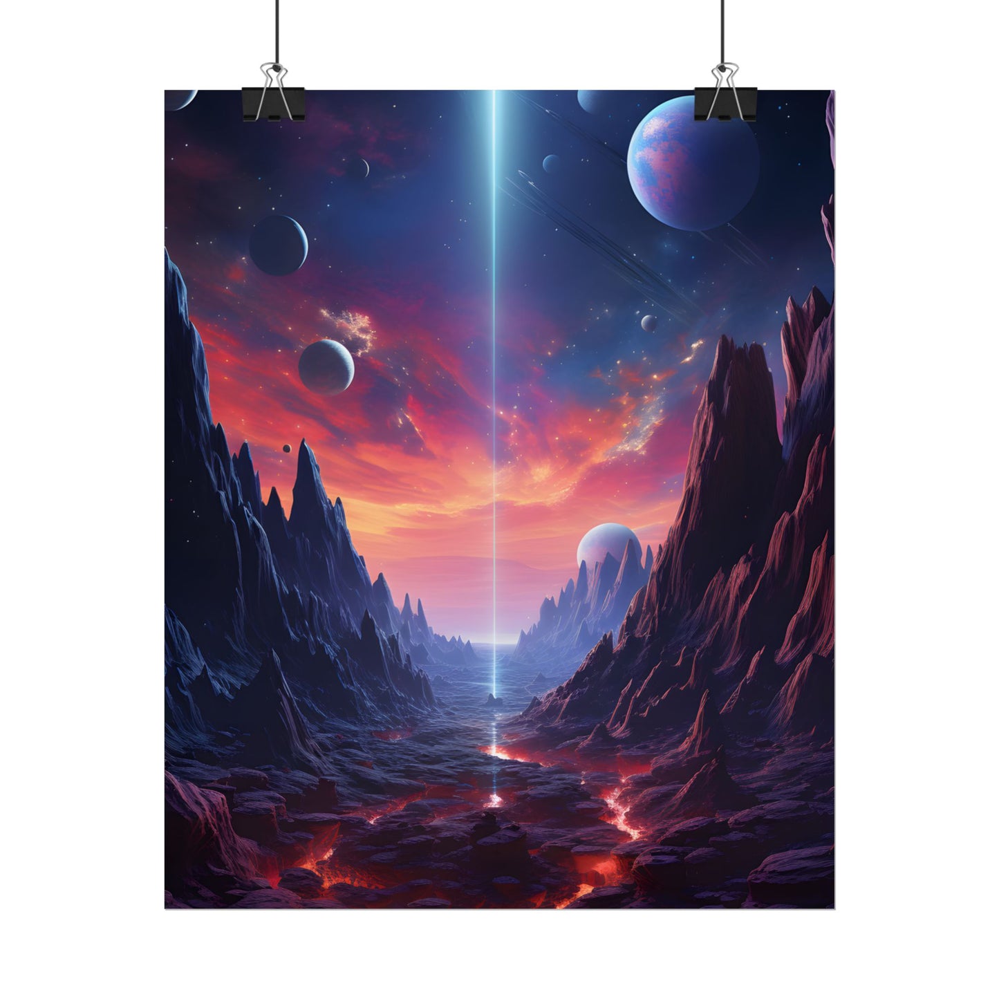 Black Hole Odyssey: A Massive Planet in Space - Poster