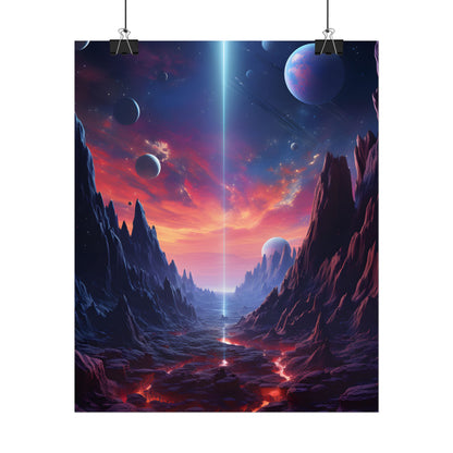 Black Hole Odyssey: A Massive Planet in Space - Poster