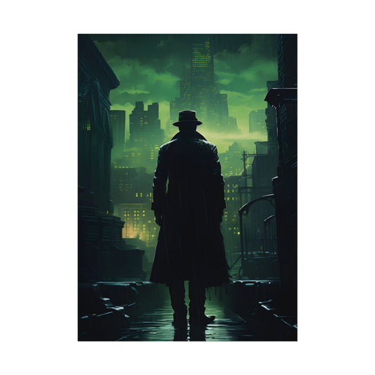 Urban Fantasy Detective: Hard-Boiled Mystery Artwork - Poster