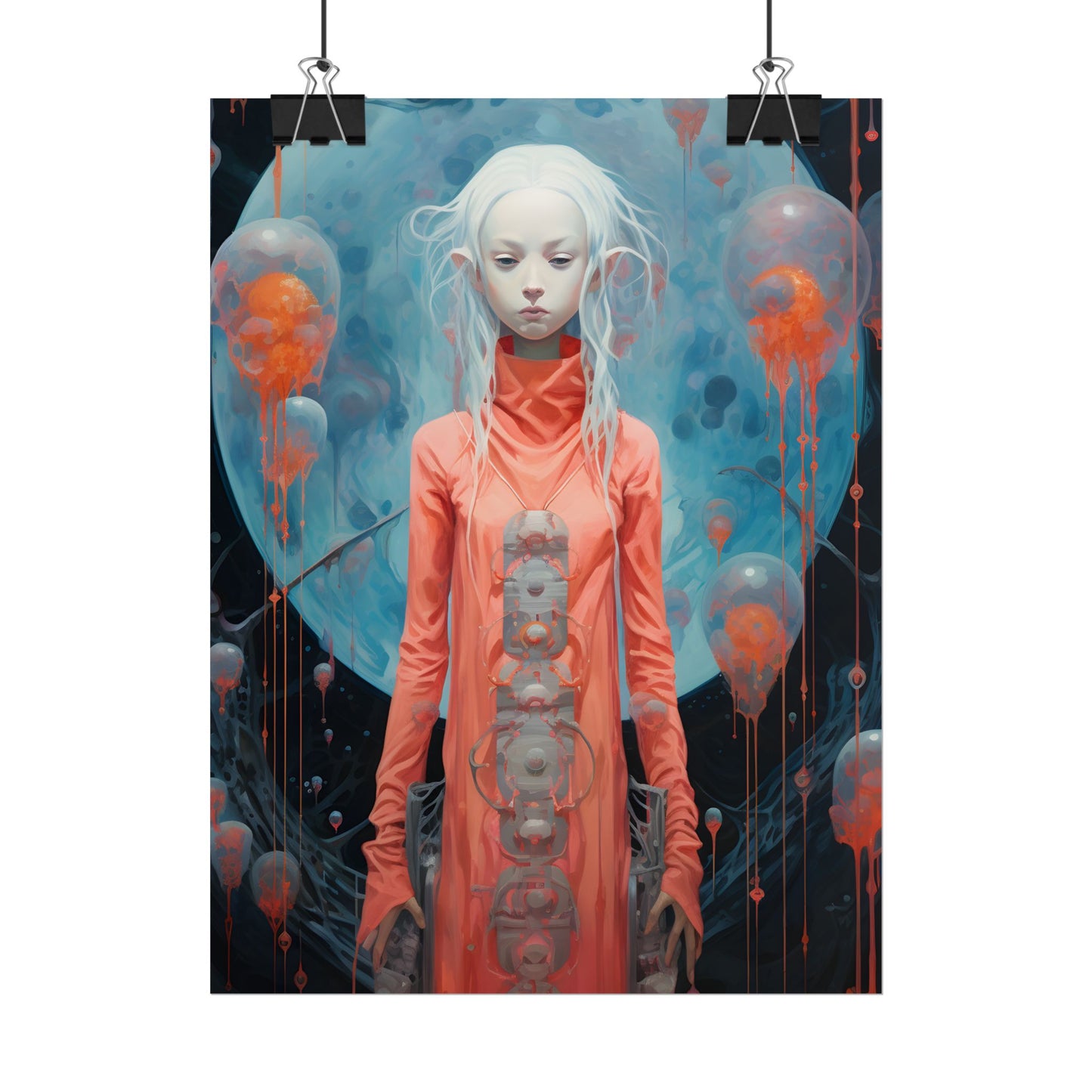 Celestial Dreams: Vibrant Stars and Planets Art - Poster